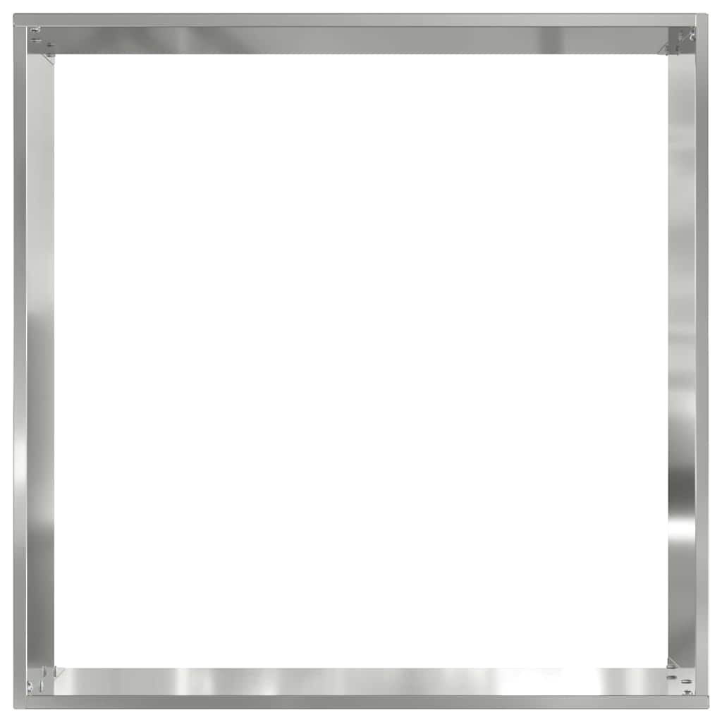 Tuinrand 6 st 40 x 40 x 13 cm Gegalvaniseerd staal Zilver