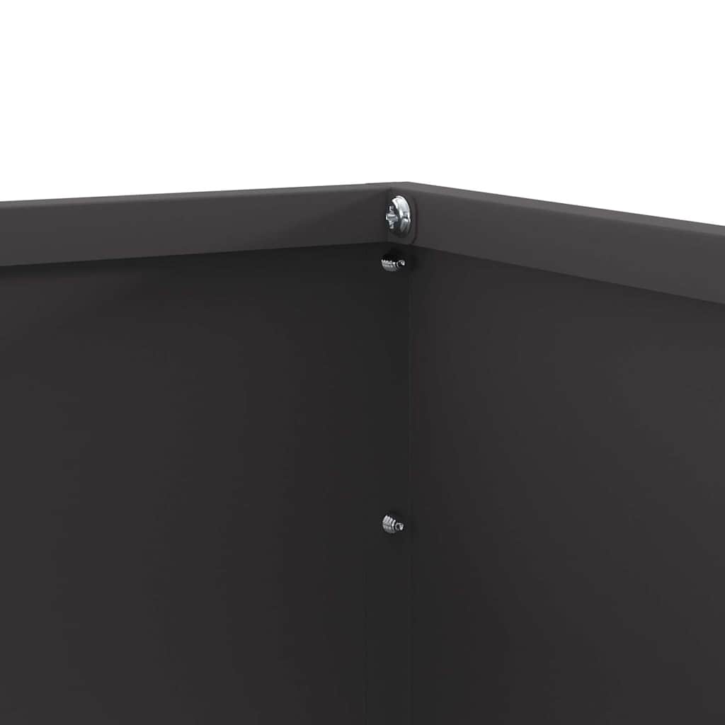 Tuinrand 6 st 50 x 50 x 13 cm Staal Zwart