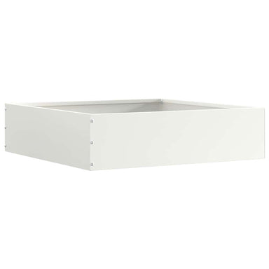 Tuinrand Wit 50 x 50 x 13 cm Staal