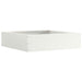 Tuinrand Wit 50 x 50 x 13 cm Staal