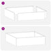 Tuinrand 6 st 50 x 50 x 13 cm Staal Antraciet