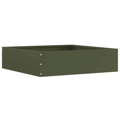 Tuinrand Olijfgroen 50 x 50 x 13 cm Staal