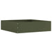 Tuinrand 6 st 50 x 50 x 13 cm Staal Olijf Groen