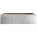 Tuinrand 6 st 50 x 50 x 13 cm Roestvrij staal Zilver
