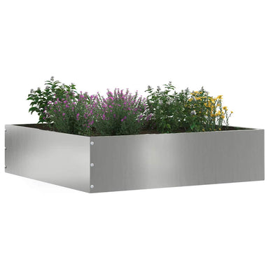 Tuinrand Zilver 50 x 50 x 13 cm Gegalvaniseerd staal