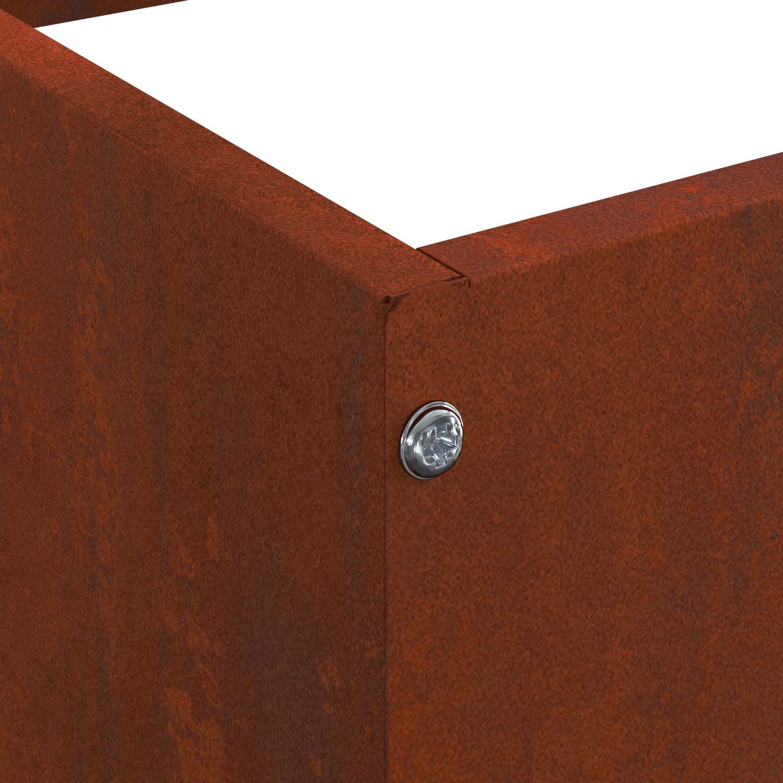 Tuinrand 6 st 50 x 50 x 13 cm Cortenstaal Roestig