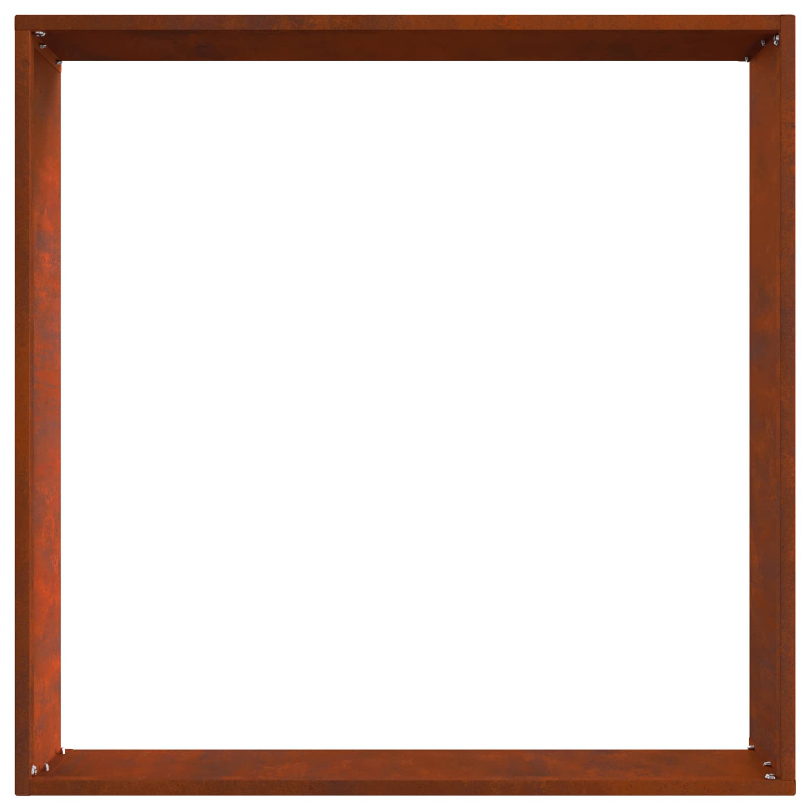 Tuinrand 6 st 50 x 50 x 13 cm Cortenstaal Roestig