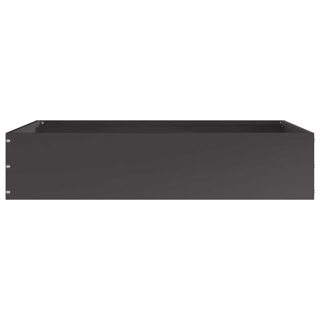 Tuinrand 6 st 60 x 60 x 13 cm Staal Zwart