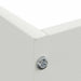 Tuinrand Wit 60 x 60 x 13 cm Staal