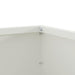 Tuinrand Wit 60 x 60 x 13 cm Staal
