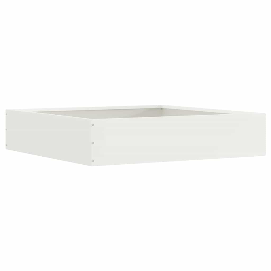 Tuinrand 6 st 60 x 60 x 13 cm Staal Wit