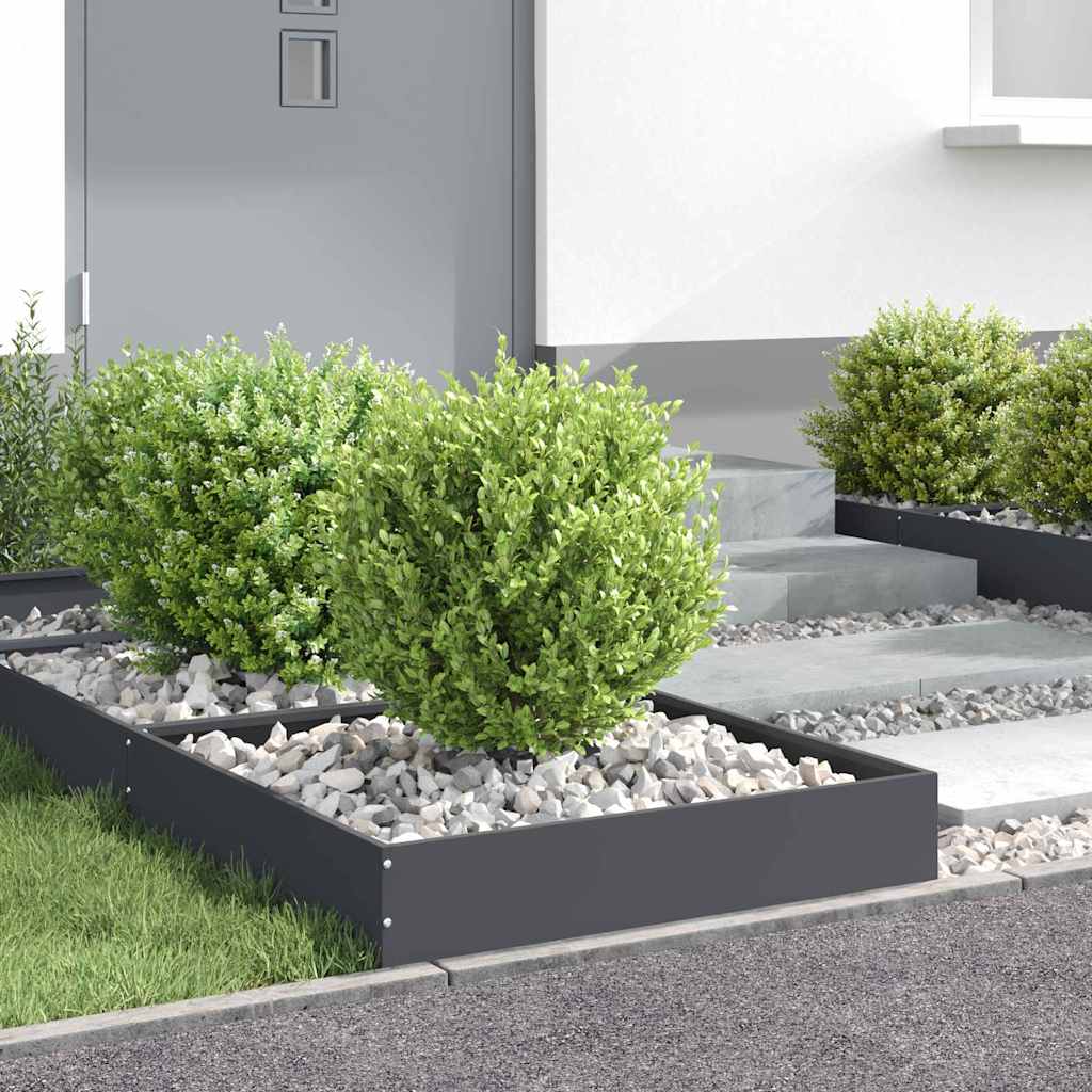 Tuinrand Antraciet 60 x 60 x 13 cm Staal