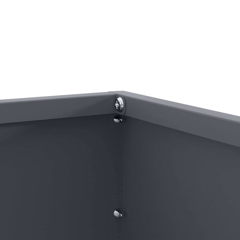 Tuinrand 6 st 60 x 60 x 13 cm Staal Antraciet