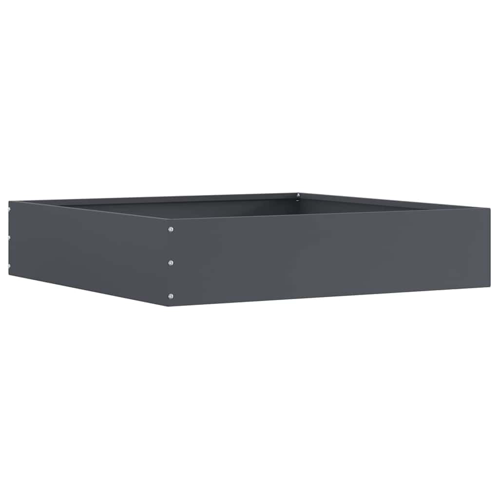 Tuinrand 6 st 60 x 60 x 13 cm Staal Antraciet