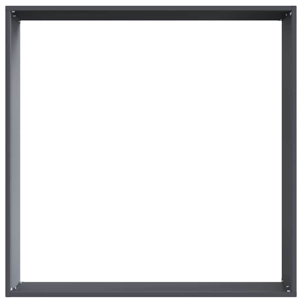 Tuinrand 6 st 60 x 60 x 13 cm Staal Antraciet