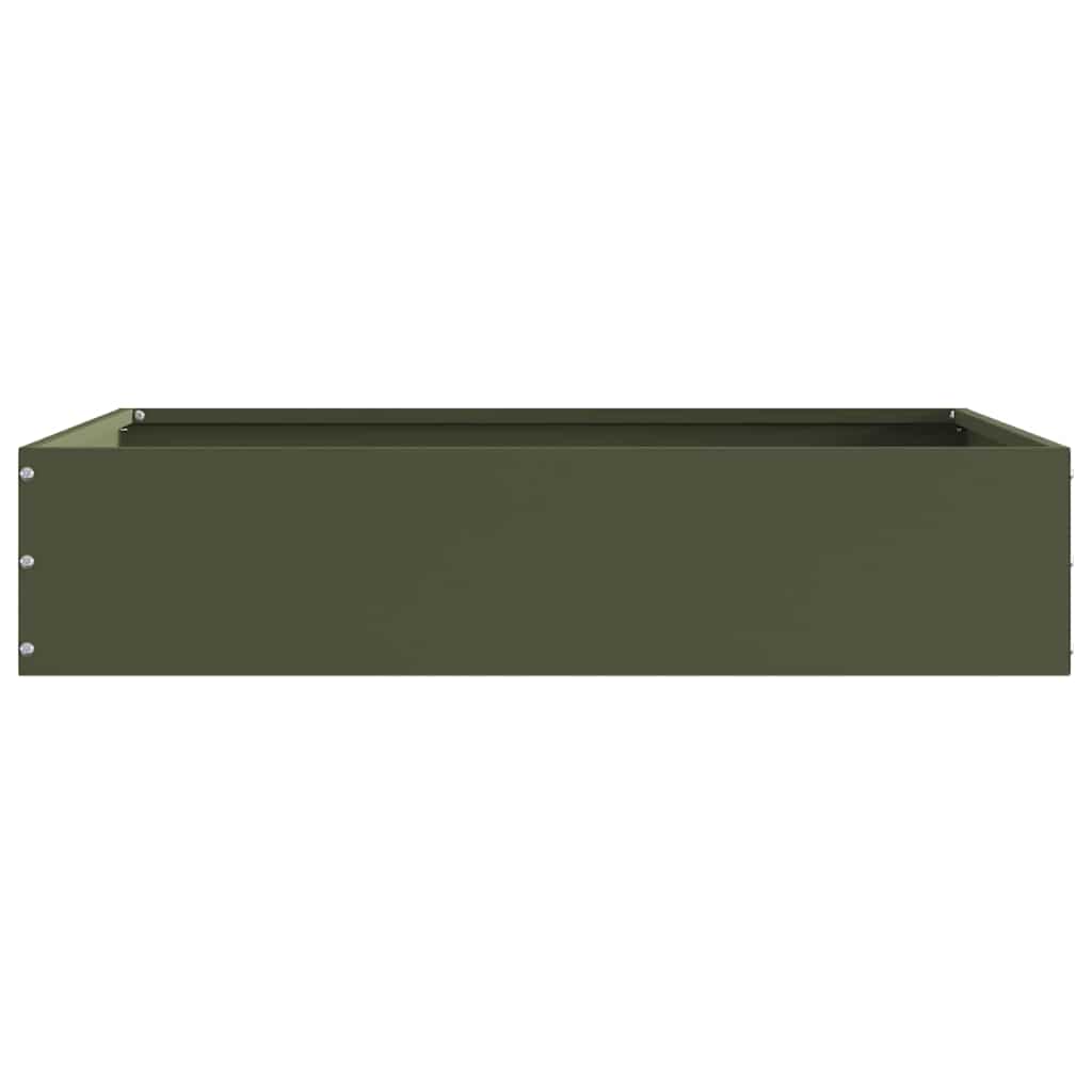 Tuinrand Olijf Groen 60 x 60 x 13 cm Staal