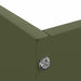 Tuinrand 6 st 60 x 60 x 13 cm Staal Olijf Groen
