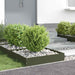 Tuinrand 6 st 60 x 60 x 13 cm Staal Olijf Groen