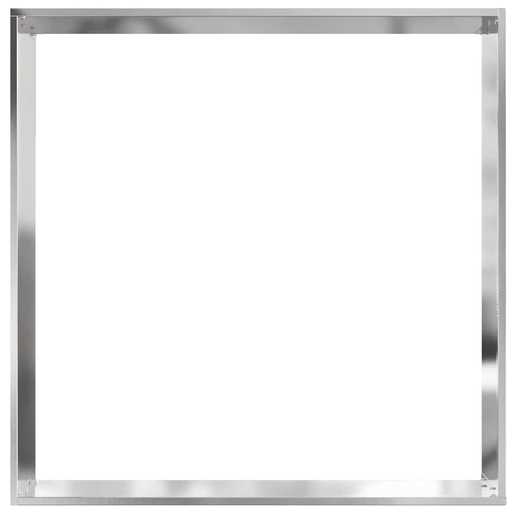 Tuinrand Zilver 60 x 60 x 13 cm Roestvrij staal