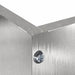 Tuinrand 6 st 60 x 60 x 13 cm Roestvrij staal Zilver