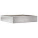 Tuinrand 6 st 60 x 60 x 13 cm Roestvrij staal Zilver