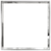 Tuinrand 6 st 60 x 60 x 13 cm Roestvrij staal Zilver