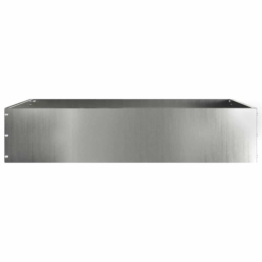 Tuinrand Zilver 60 x 60 x 13 cm Gegalvaniseerd staal