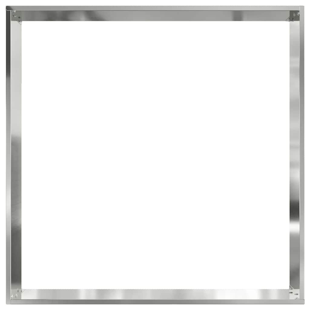 Tuinrand 6 st 60 x 60 x 13 cm Gegalvaniseerd staal Zilver