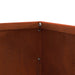 Tuinrand Roestig 60 x 60 x 13 cm Cortenstaal