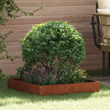 Tuinrand Roestig 60 x 60 x 13 cm Cortenstaal
