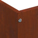 Tuinrand 6 st 60 x 60 x 13 cm Cortenstaal Roestig