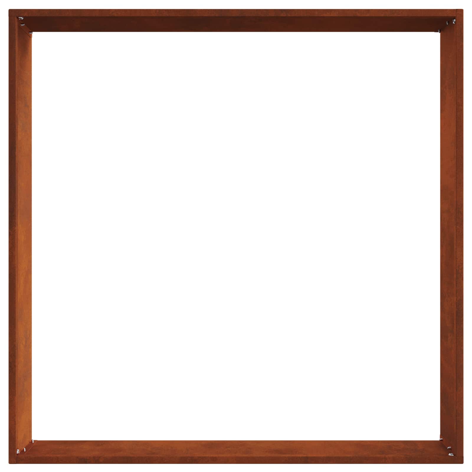 Tuinrand 6 st 60 x 60 x 13 cm Cortenstaal Roestig