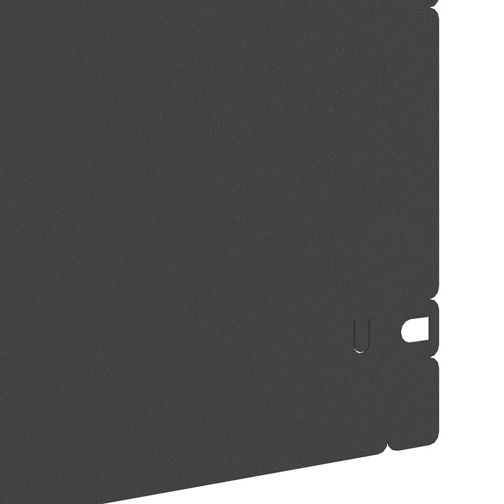 Gazonranden 30 st 103 x 0,05 x 22 cm Staal Zwart