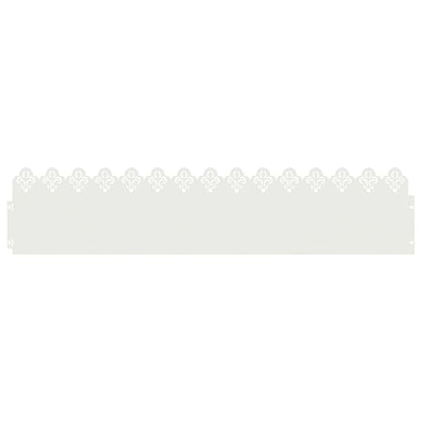 Gazonranden 10 st 103 x 0,05 x 22 cm Staal Wit