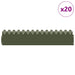 Gazonranden 20 st 103 x 0,05 x 22 cm Staal Olijf Groen