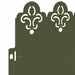Gazonranden 30 st 103 x 0,05 x 22 cm Staal Olijf Groen