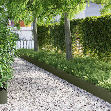 Gazonranden 30 st 103 x 0,05 x 22 cm Staal Olijf Groen