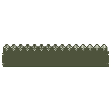 Gazonranden 30 st 103 x 0,05 x 22 cm Staal Olijf Groen