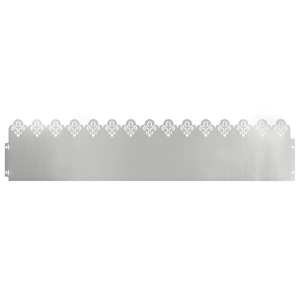 Gazonranden 10 st 103 x 0,05 x 22 cm Gegalvaniseerd staal