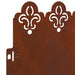 Gazonranden 10 st 103 x 0,05 x 22 cm weervast staal Roestig