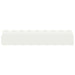 Gazonranden 20 st 103 x 0,05 x 22 cm Staal Wit