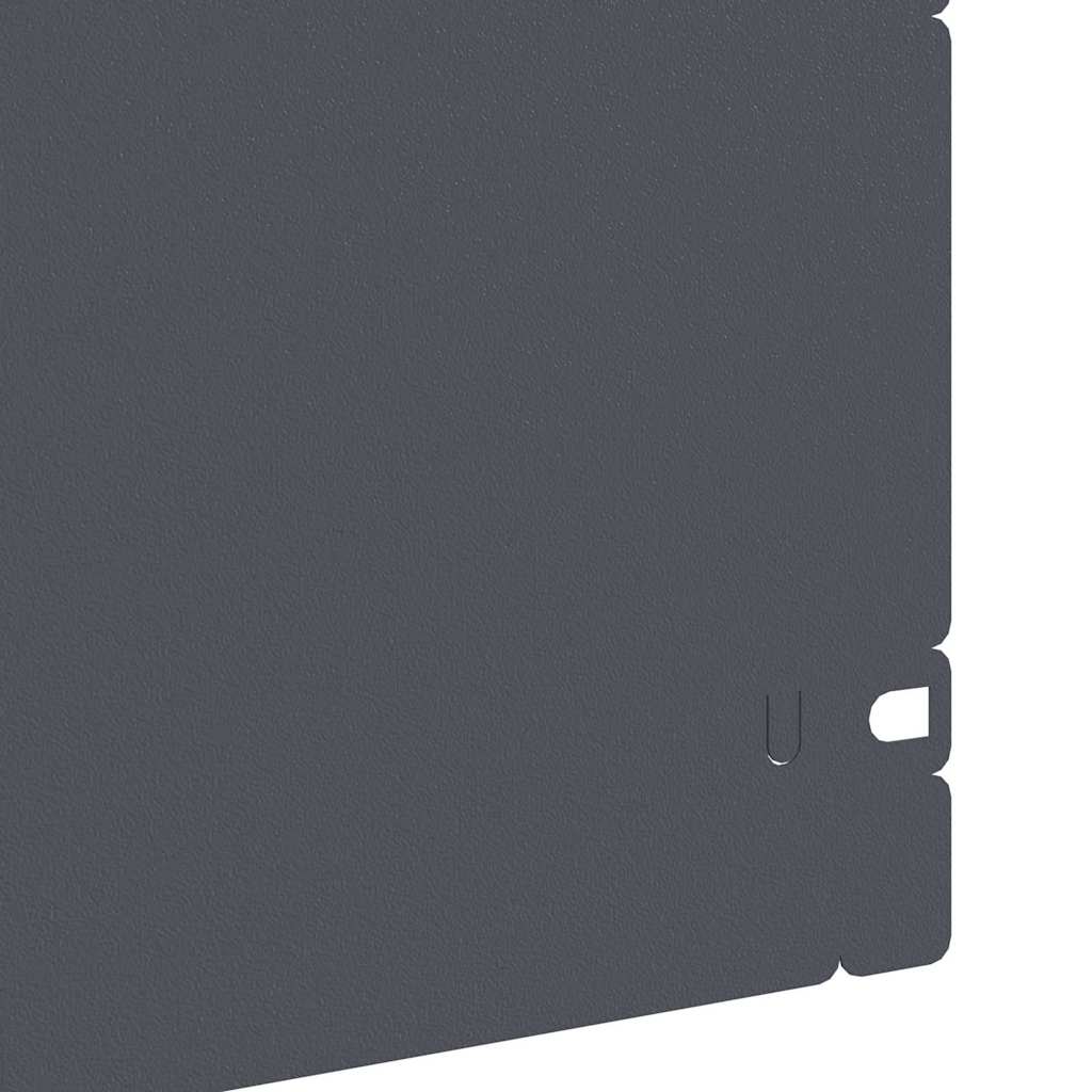 Gazonranden 20 st 103 x 0,05 x 22 cm Staal Antraciet