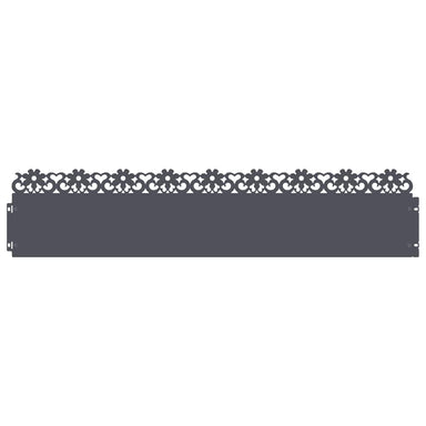Gazonranden 30 st 103 x 0,05 x 22 cm Staal Antraciet
