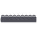 Gazonranden 30 st 103 x 0,05 x 22 cm Staal Antraciet