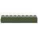 Gazonranden 30 st 103 x 0,05 x 22 cm Staal Olijf Groen