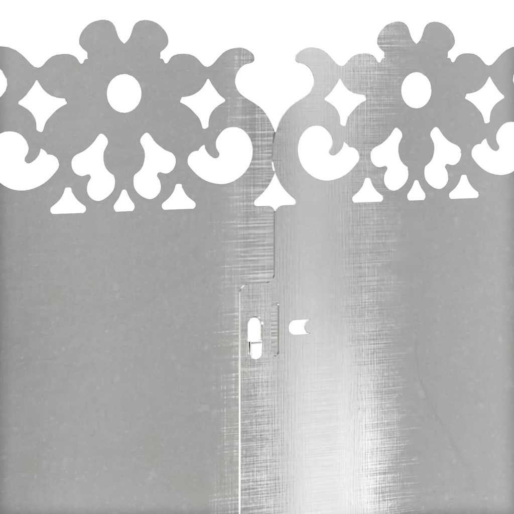 Gazonranden 30 st 103 x 0,05 x 22 cm Roestvrij staal Zilver
