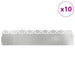 Gazonranden 10 st 103 x 0,05 x 22 cm Gegalvaniseerd staal