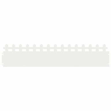 Gazonranden 30 st 103 x 0,05 x 22 cm Staal Wit