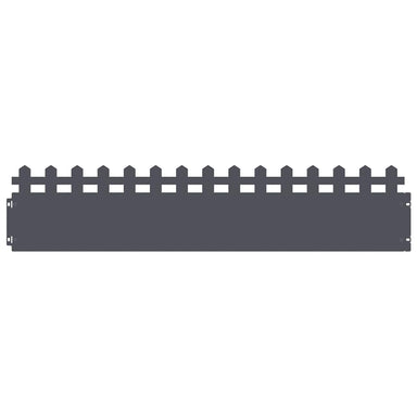 Gazonranden 20 st 103 x 0,05 x 22 cm Staal Antraciet