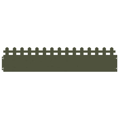 Gazonranden 30 st 103 x 0,05 x 22 cm Staal Olijf Groen